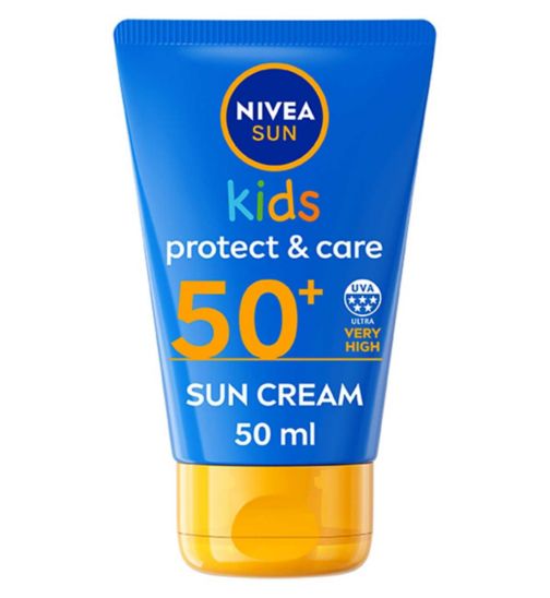 NIVEA SUN Kids Protect & Care Sun Cream To Go SPF50+ 50ml Travel Size