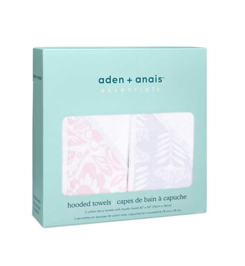 aden + anais™ Essentials 2 Pack Hooded Towel - Damsel