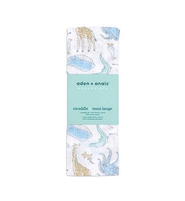 Image of Aden + Anais Essentials Cotton Muslin Swaddle Blanket - Natural History