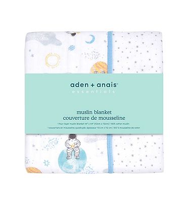 aden + anais Essentials Cotton Muslin Blanket - Space Explorers