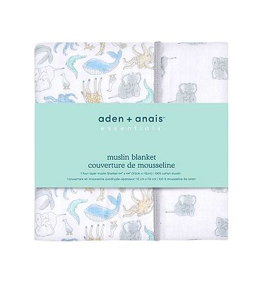 Aden + anais Essentials Cotton Muslin Blanket - Natural History