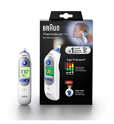 Braun ThermoScan 7+ Ear Thermometer with Age Precision and Night