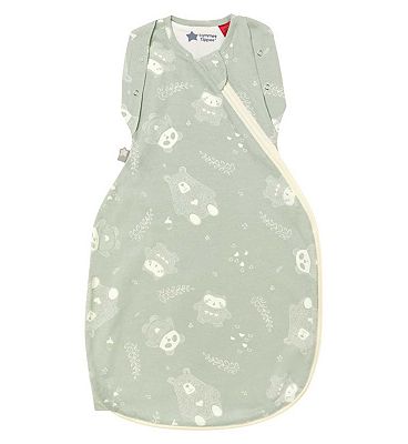 Tommee Tippee Baby Sleep Bag for Newborns, The OriginalGrobag Swaddle Bag, 0-3m, 1.0 Tog - Woodland 