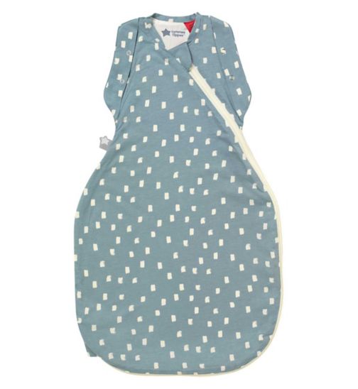 Tommee Tippee Baby Sleep Bag for Newborns, The Original Grobag Swaddle Bag, 0-3m, 2.5 Tog - Soft Navy Speckle
