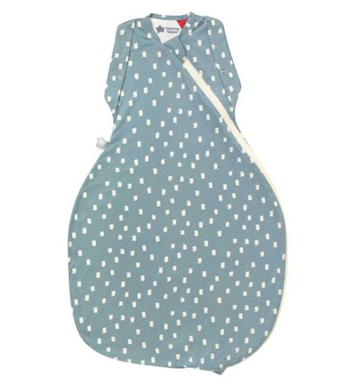 Tommee Tippee Baby Sleep Bag for Newborns, The Original Grobag Swaddle Bag, 3-6m, 1.0 Tog - Navy Speckle