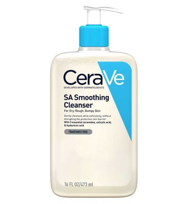 CeraVe SA Smoothing Cleanser with Salicylic Acid for Dry, Rough & Bumpy Skin 473ml