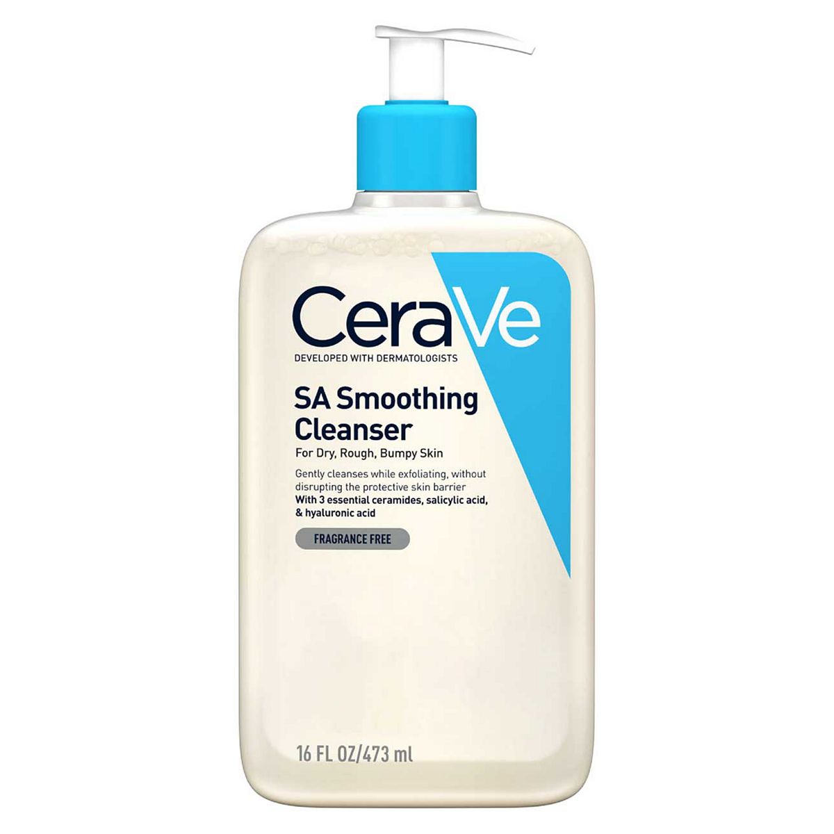 Cerave Sa Smoothing Cleanser With Salicylic Acid For Dry, Rough & Bumpy Skin 473ml