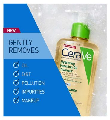 CeraVe Hydrating Foaming Oil Cleanser with Squalane for Normal to Very Dry Skin 236ml (8)