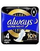 Always Ultra Size 5 Night Period Pads With Wings
