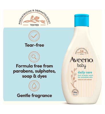 AVEENO® Baby Daily Care Hair & Body Wash, 400ml (8)
