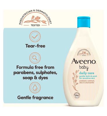 AVEENO® Baby Daily Care Gentle Bath & Wash, 400ml (6)