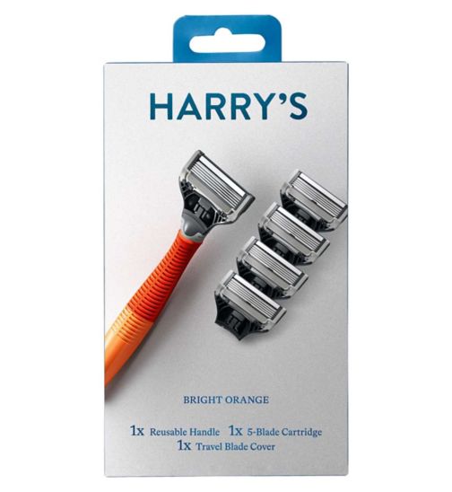 Harry’s Men's Razor + 5 Blades - Orange