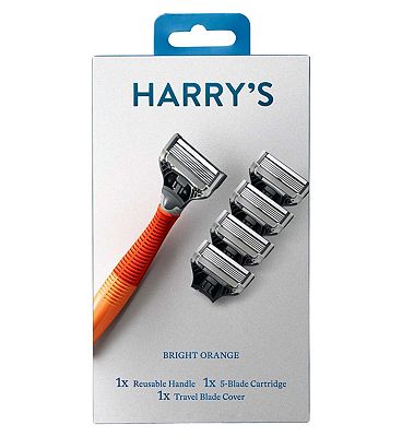 Harrys Men's Razor + 5 Blades - Orange