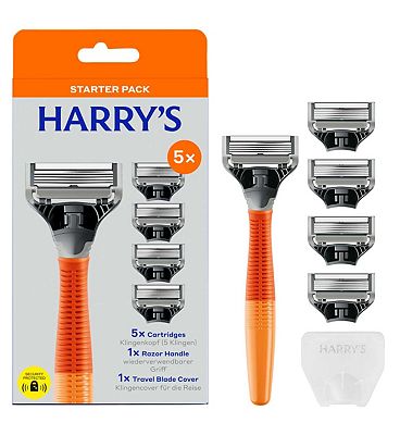 Harrys Men’s Razor + 5 Blades - Orange