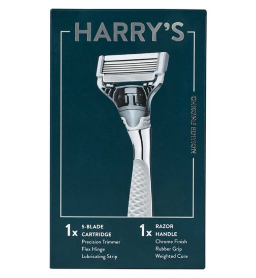 Harry’s Men's Chrome Edition Razor and Blade