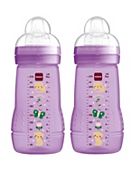 MAM Easy Active Baby Bottle 270ML Pink 2 Pack