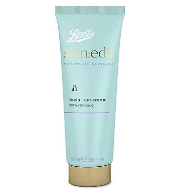 Click to view product details and reviews for Boots Skin Edit Facial Sun Cream Spf40 50ml.