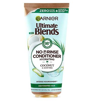 Garnier Ultimate Blends Coconut and Aloe Hydrating No Rinse Conditioner for Normal Hair