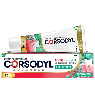 Corsodyl Gum+ Breath & Sensitivity Toothpaste 75ml