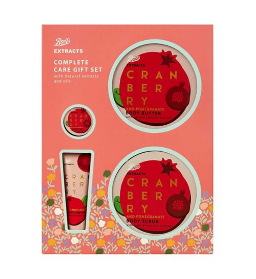 Boots Extracts Cranberry and Pomegranate Complete Care Gift Set