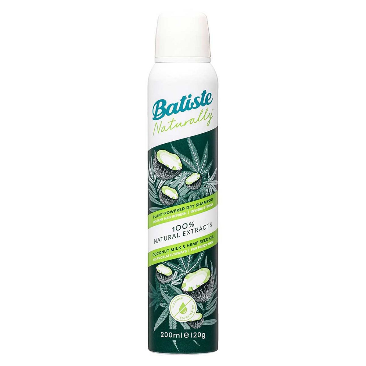 Batiste Naturally Dry Shampoo Coconut Milk & Hemp Seed Oil200 ml