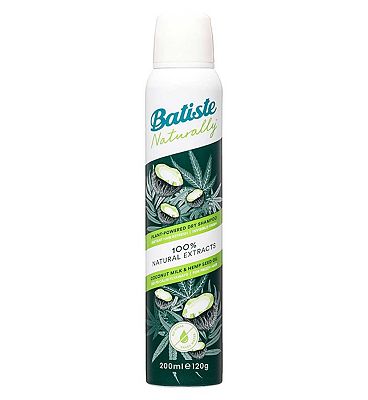 Batiste Naturally Dry Shampoo Coconut Milk & Hemp Seed Oil 200ml