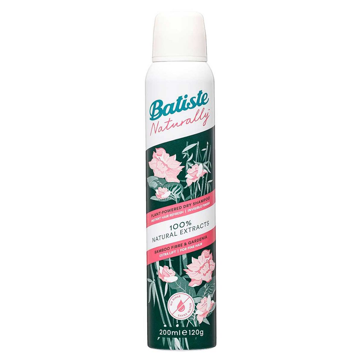 Batiste Naturally Dry Shampoo Bamboo Fibre & Gardenia200 ml
