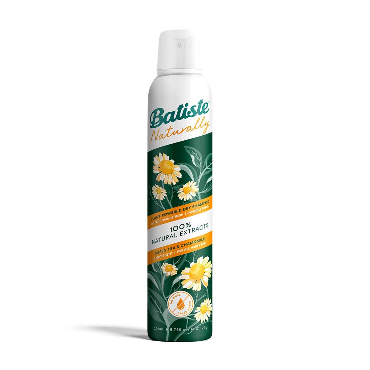 Batiste Naturally Dry Shampoo Green Tea & Chamomile200 ml