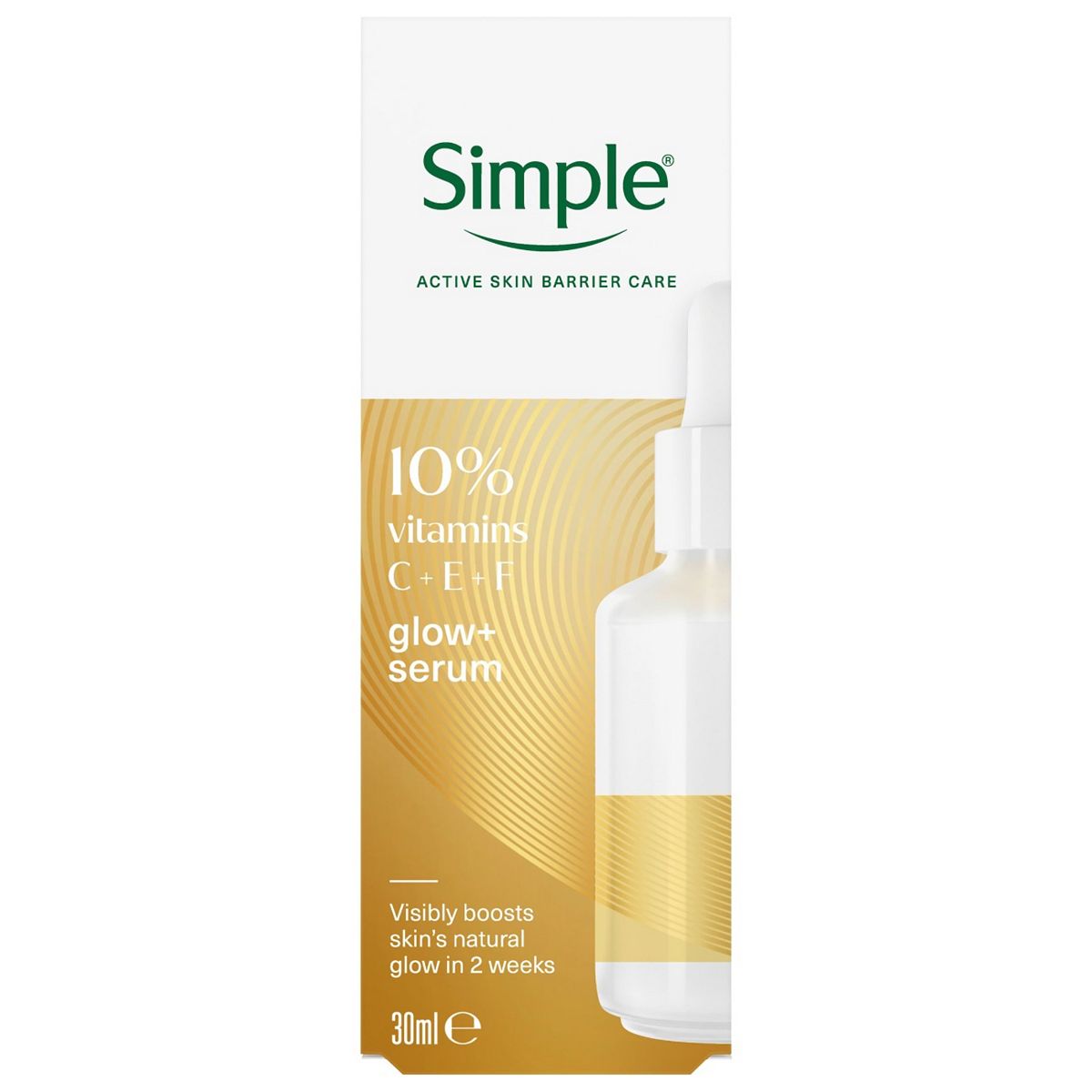 Simple Glow+ 10% Vitamins C + E F Serum 30 Ml