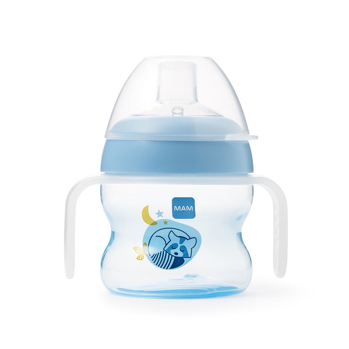 Mam Starter Cup With Glow Handles 150Ml - Blue