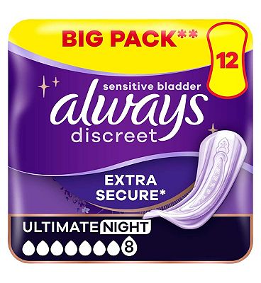 Always Discreet Pad, Max Regular - 48 ea