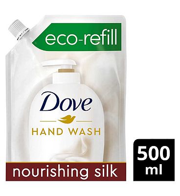 Dove Fine Silk Caring Liquid Hand Wash Refill with  moisturising cream for expert skin for moisturised & protected hands 500ml