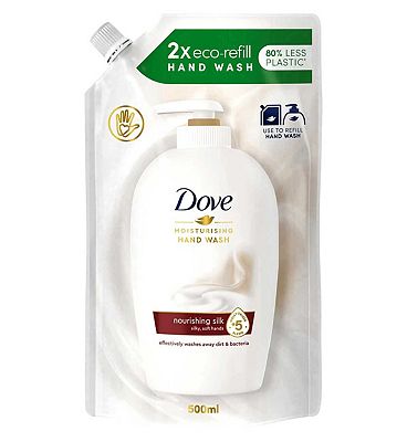 Dove Hand Wash Pouch Eco Refill Nourishing Silk 500 ml