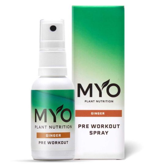 MYO Plant Nutrition Pre Workout Spray Ginger 30ml