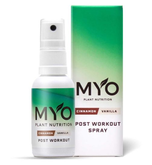 MYO Plant Nutrition Post Workout Spray Cinnamon & Vanilla 30ml