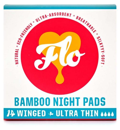 FLO Bamboo Night Pads (14 pads)