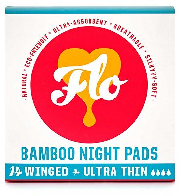 FLO Bamboo Night Pads (14 pads)