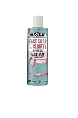 soap & glory face soap & clarity facial wash with vitamin c 350ml