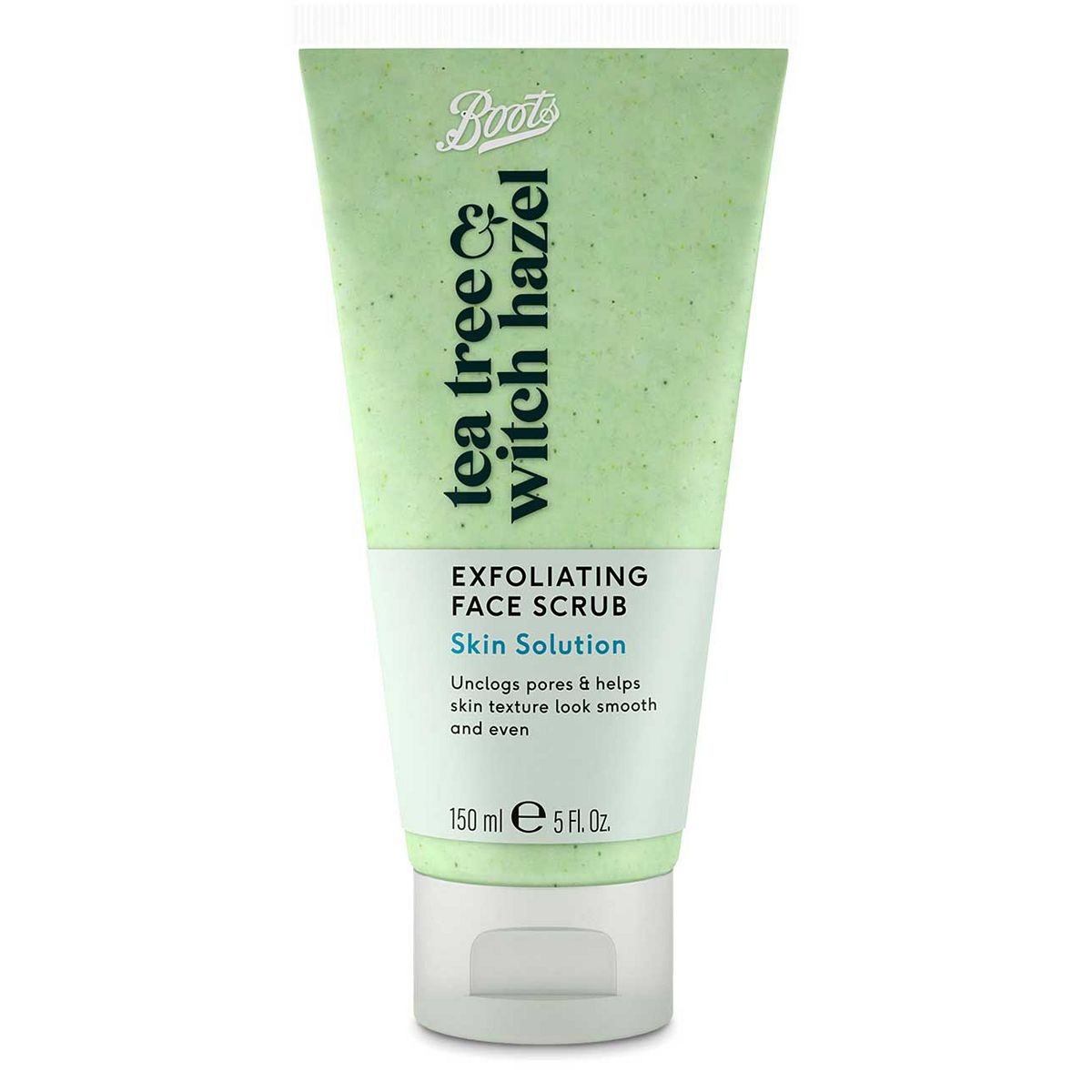 Boots Tea Tree & Witch Hazel Exfoliating Face Scrub 150Ml