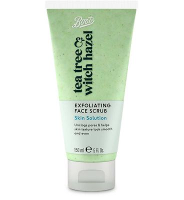 Boots Tea Tree & Witch Hazel Exfoliating Face Scrub 150ml (3)