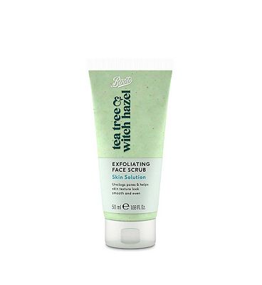 Boots Tea Tree & Witch Hazel Exfoliating Face Scrub 50ml