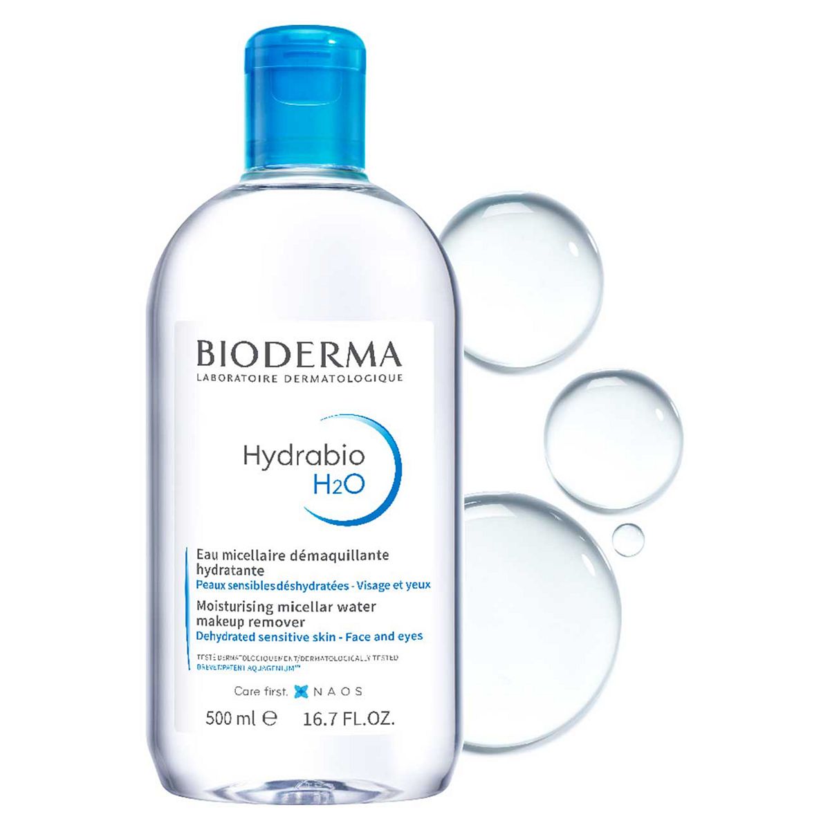 Bioderma Hydrabio H2O Micellar Water Cleanser For Dry Skin 500ml