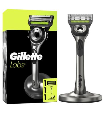 Gillette Labs Razor with Exfoliating Bar & Magnetic Stand - Boots