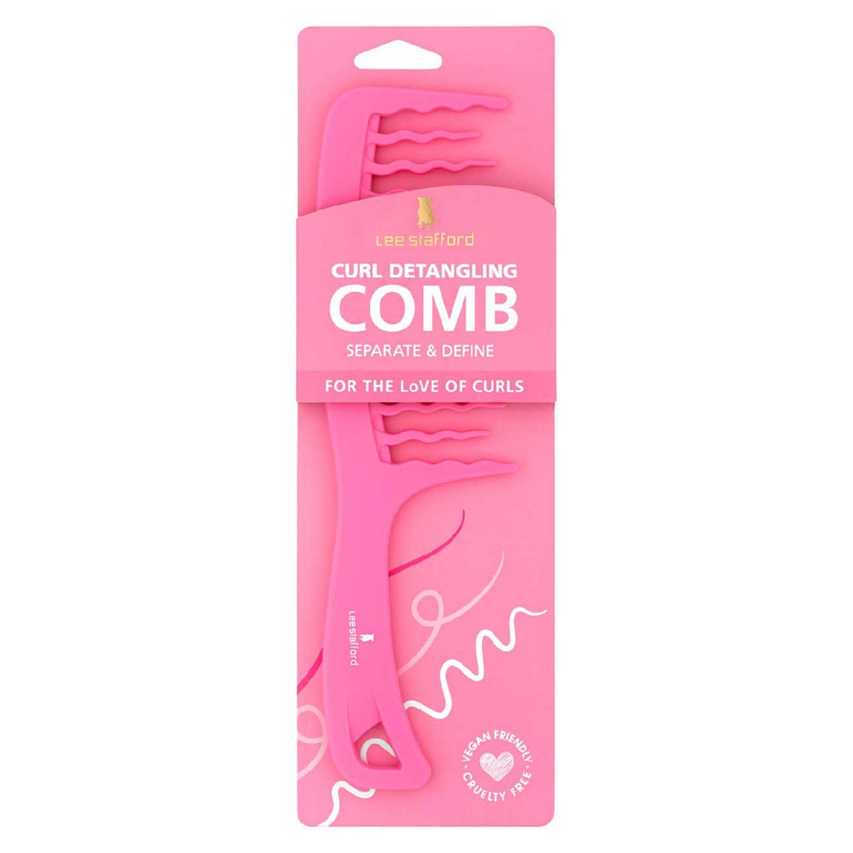 Lee Stafford Curls Detangling Comb Multicolor