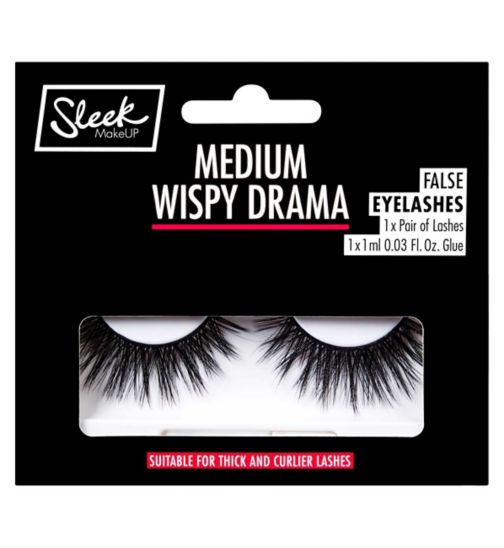 Sleek MakeUP False Eyelashes - Medium Wispy Drama