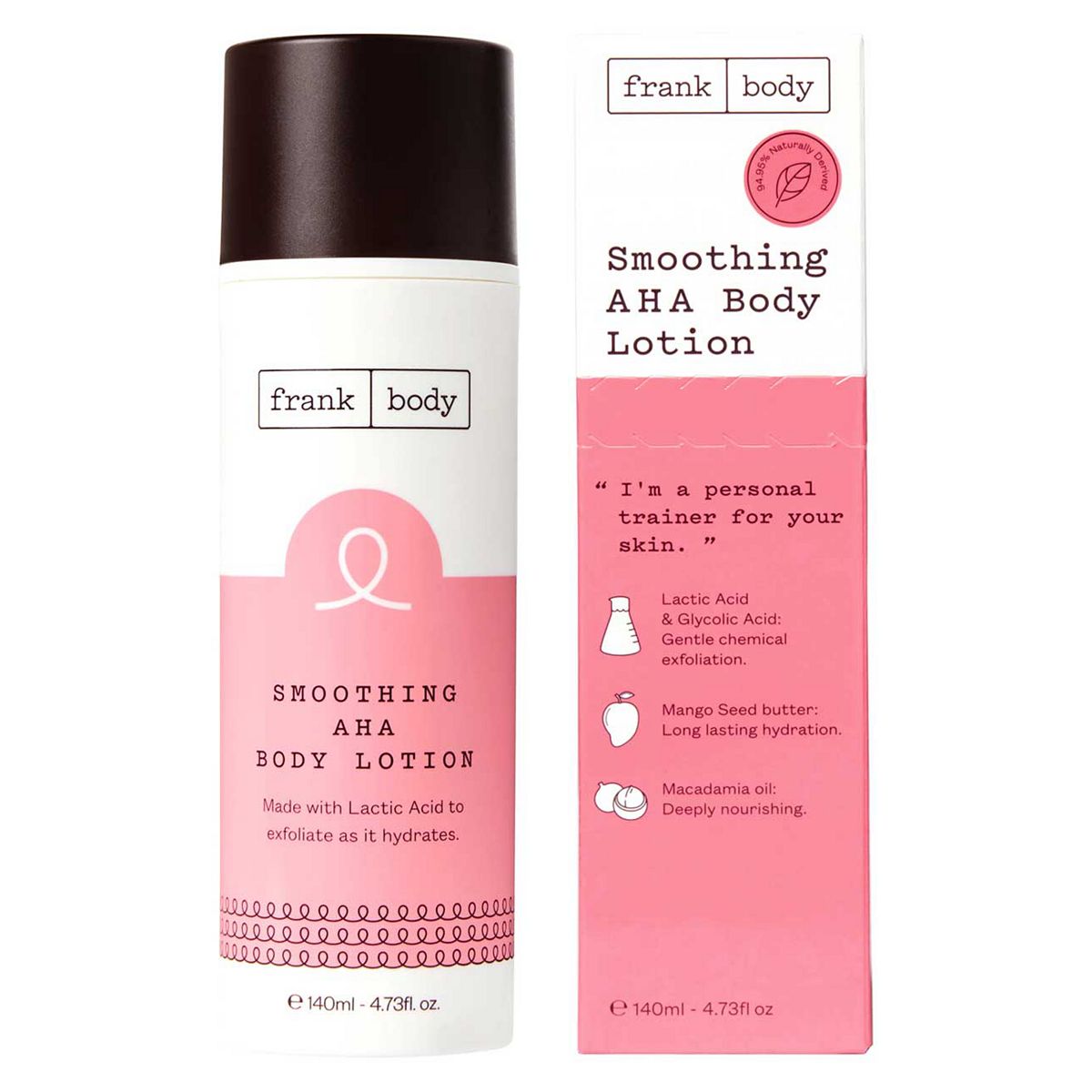 Frank Body Smoothing Aha Body Lotion 140ml