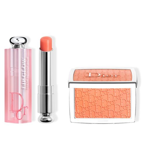 DIOR Lip & Face Makeup Duo - Tinted Lip Balm & Healthy Glow Effect Blush