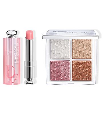 DIOR Iconic Duo - Dior Backstage Glow Face Palette (001 Universal) & Dior Lip Glow Lip Balm (001 Pink)