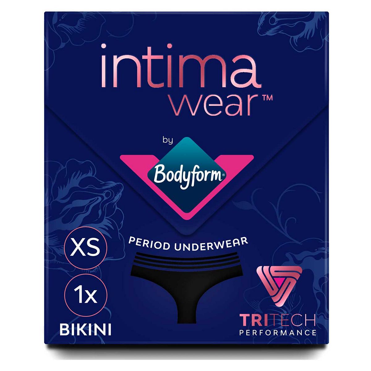 Bodyform Intimawear Period Pants Washable Underwear Bikini Black
