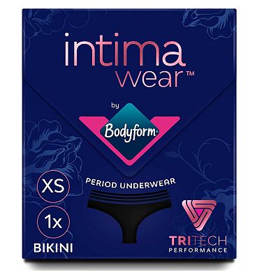 Bodyform Intimawear Period Pants Washable Underwear Bikini Black - Boots